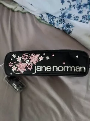 BNWT Ladies Jane Norman Black / Pink Sequins Cosmetic Make Up Bag • £7.99