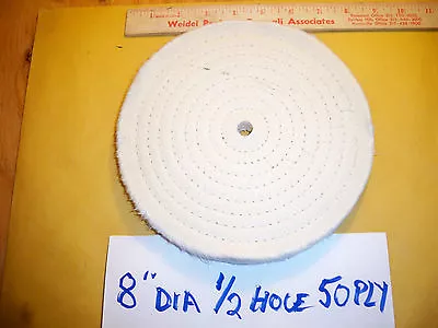 8” Buffing Wheel 1/2  Arbor Hole Extra Thick Polishing For Bench Grinder • $8.50