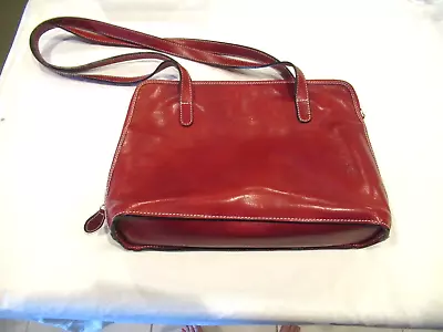 I. Medici Red Leather Purse Shoulder Bag • $55