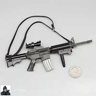 1:6 Dragon M4 Rifle W/ ACOG Sight For 12  Figures SWAT Punisher • $15.99