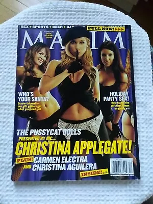 Maxim Magazine #60 December 2002 Covergirl: Christina Applegate Pre-Owned GC !! • $6.99