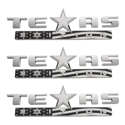 PTDecals 2PCS Texas Star Emblem Texas Edition Auto Car Badge Sticker Decals 7.5CM(2.95) (2 PCS Black PTDecals 2PCS Texas Star Emblem Texas Edition Auto Car Badge Sticker Decals 7.5CM(2.95) (2 PCS Black