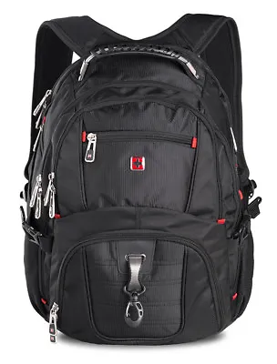 £60.08 • Buy Swiss Waterproof 16'' Laptop Backpack School Backpack Travel Shoulder Bag SW8112