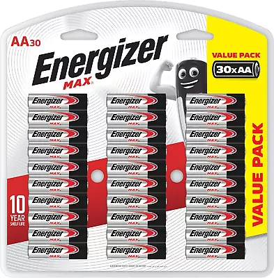 AA Batteries MAX Alkaline 30 Pack • $37.99