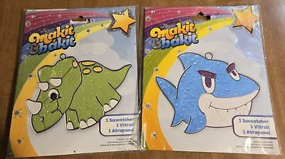 Makit & Bakit Suncatcher Shark And Dinosaur 2 Pack!! • $14