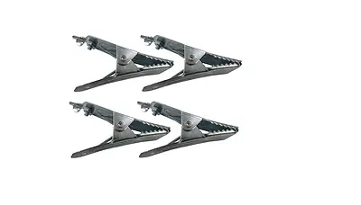 4 New 50 Amp Heavy Duty Large Wire Electrical Battery Crocodile Aligator Clips • £6.50