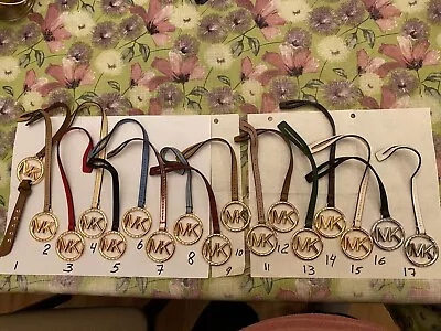 Michael Kors Purse Hang Tags Gold & Silver Different Colors Leather Strap NEW • $12