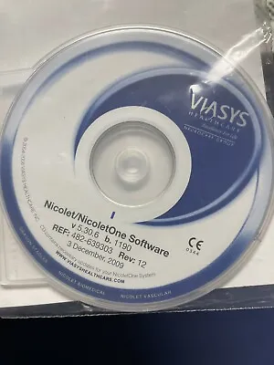 NATUS VIASYS Nicolet NICOLETONE Software Update NICVUE Dec 2009 CD Disk • $9.99