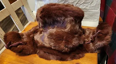 BNWT Vintage Russian 100% Real Mink Fur Hat (Ushanka) Trapper Hat • $199.99