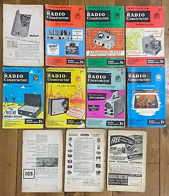 The Radio Constructor Magazine 1960 - 11 Issues • £50