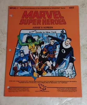 Marvel Super Heroes Judge's Screen: A Hero's Guide To New York RPG • $24.95