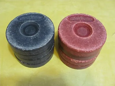 Vintage Rare! Set Of 8 Sportcraft Shuffleboard Pucks. Red & Black. Nice!!! • $34