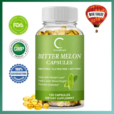 Organic Bitter Melon Extract 2500mg Capsules - Blood Sugar Support - 120 Pills • $13.36