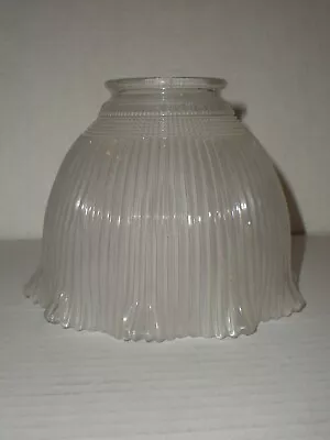 Holophane Extensive E-3 Lamp Light Shade Industrial Steampunk 5 3/8  Vtg Ruffle • $33.92