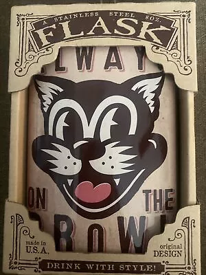 NEW Trixie & Milo Always On The Prowl Vintage Graphic  Flask Made In USA NIB • $21.99