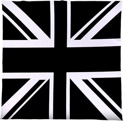 Sale Black And White Union Jack Design Soft Fleece Blanket Throw Clearance • £14.99