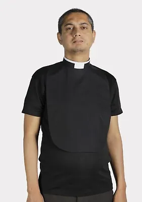 Clerical Dickey Roman Collar – Mini Shirt Front / Cotton-Rich Fabric • $47.99