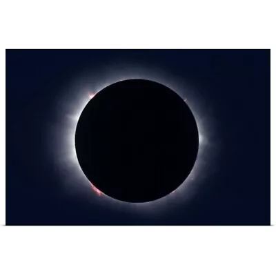 Total Solar Eclipse Taken Near Carberry Poster Art Print Moon & Stars Home • $29.99