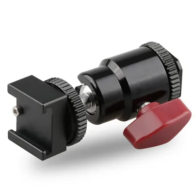 CAMVATE Cold Hot Shoe Mount With 360 Rotation Ball Head For Cameras Canon Nikon • $8.99