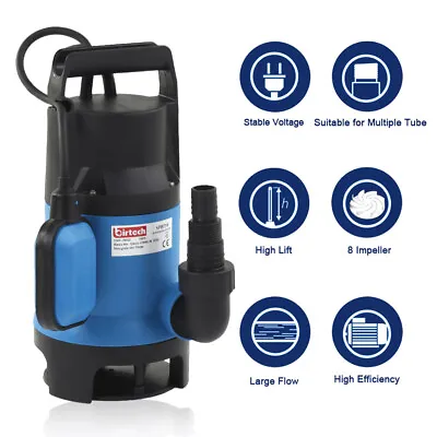 £59.09 • Buy 750W Submersible Water Pump Electric Clean Dirty Water Garden Well Pond Portable