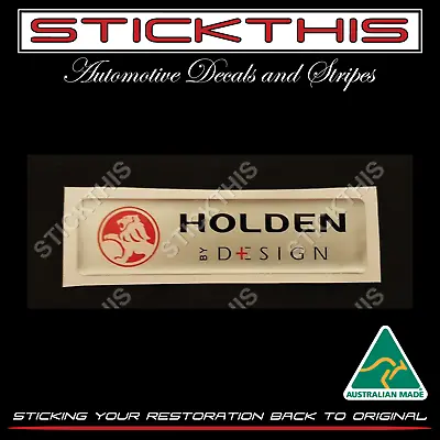 HBD Holden By Design Ute Hard Lid Badge Resin Decal - VU VY VZ Or Sedan VT VX VY • $56.45