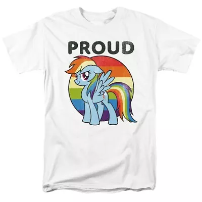 My Little Pony Pride T-shirt Men's Graphic Regular Fit Cotton White Tee • $24.99