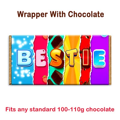 £4.79 • Buy Bestie Chocolate Bar Wrapper Novelty Gift Present For Friend Birthday Christmas