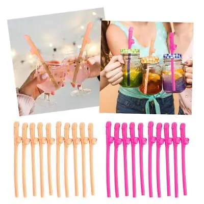 20PCS Drinking StrawsParty Favors Bachelorette Party Straws Crazy Night St✨ • £2.60