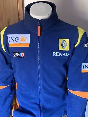 RENAULT F1 Fleece Men's Medium ING Formula 1 Official Team Zip Jacket Vintage • £42