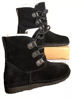 Ugg Elvi Women Boots Black Size 5 NEW* 100% AUTHENTIC With Box 1017534. • $59.99