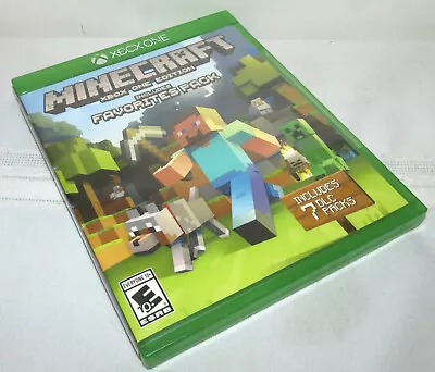 MINECRAFT XBOX ONE Edition W/ Favorites Pack 2016 Tested! 7 DLC Packs • $15.99