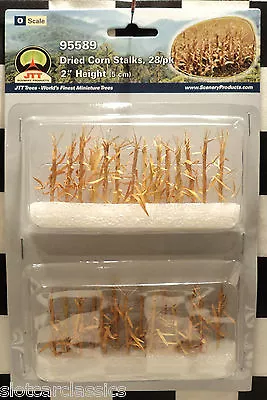 Jtt Scenery 95589 2  Dried Corn Stalks  O-scale  28 Stalks Per Pack   Jtt95589 • $8.75