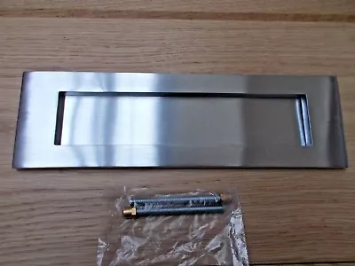 £19.99 • Buy SATIN CHROME -Front Door Internal External Letter Box Postal Plate Cover