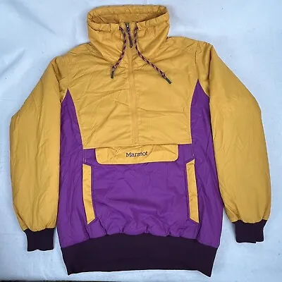 Marmot Sz M Pullover Jacket Puffer Purple Orange Rare • $75