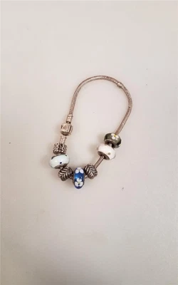 $195 • Buy PANDORA 925 STERLING SILVER BRACELET. 8 . 925 MURANO GLASS Silver BRACELET