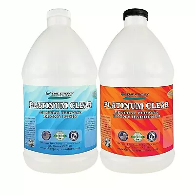 Crystal Clear Epoxy For Bar Tops Tables Crafts Jewelry Castings-1 Gallon Kit • $55