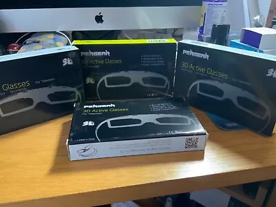 Pergear 3D Active Glasses X4 Pairs New In Box • £15