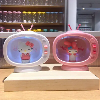 Sanrio Night Light LED Hello Kitty Melody Cinnamoroll TV Model Bedroom Desktop • £17.63