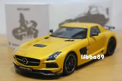 Minichamps 1/18 Mercedes Benz SLS AMG BLACK Series Yellow Diecast Limited 300 • $480