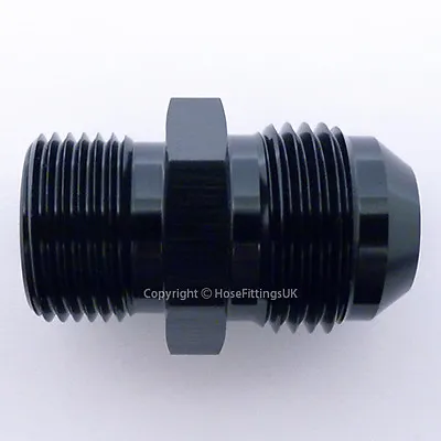 £5.79 • Buy AN -6 AN6 BLACK JIC Flare To M14x1.5 METRIC STRAIGHT MALE Hose Fitting Adapter