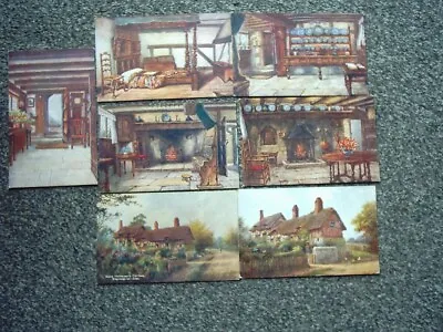 7 Postcards Art By W Quatremain All Stratford On Avon • £1.60