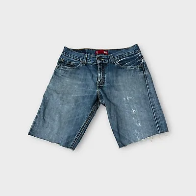 Levi’s 503 Men's Straight Leg Medium Blue Cotton Denim Jeans Shorts Size W31 • $32