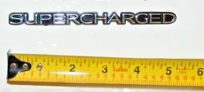 Supercharged Emblem Badge Logo Ford Mustang 5.0 Gt Svt Racing Kit Supercharger • $7.09