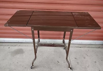 $85 • Buy Vintage  Interstate Metal Products Company  Typewriter Dropleaf Desk Chicago Ill