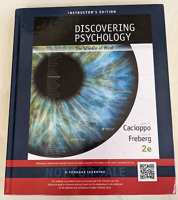 Discovering Psychology: The Science Of Mind Freberg Cacioppo 2nd Edition NEW • $40