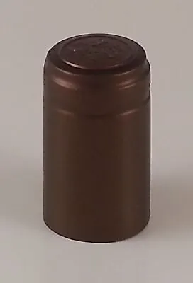 Wine Bottle Heat Shrink Capsules Foils Dark Brown 30 Pack Homebrew Tops Caps • £3.75