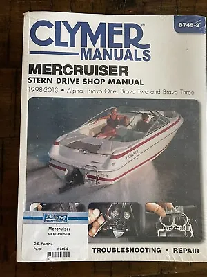 1998-2013 CLYMER Mercruiser Stern Drive Shop Manual B745-2 • $35