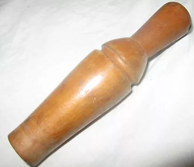 Wooden Carved Vintage Duck Call 5 3/4” Tall Black Duck • $10.95
