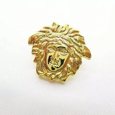 Gianni Versace Medusa Pin Brooch Gold Pins Accessory Used • $203.40