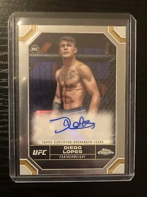 2024 Topps Chrome UFC #CRA-DLO Diego Lopes RC  Chrome Rookie Auto 1st Autograph • $100